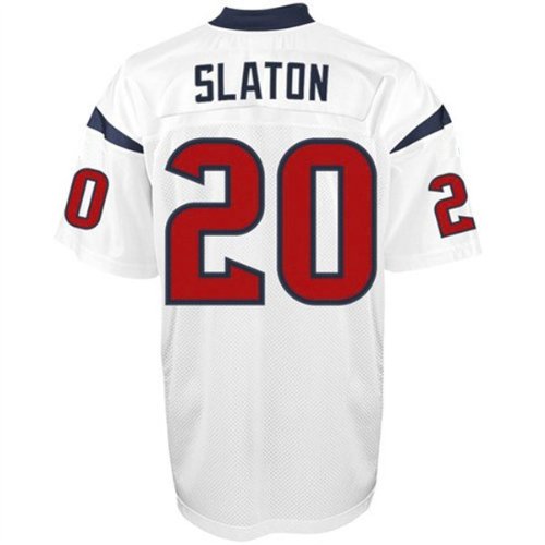 NFL Jerseys Houston Texans 20# Slaton White Authentic Football Jersey Size 48-56 (Please Select the Size When You Order, Can Do Drop Shipping)
