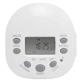 GE 15154 Random On/Off 7-Day Digital Timer, White