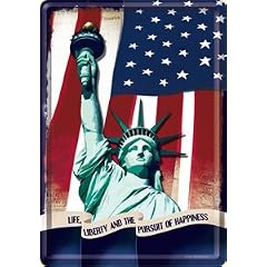 Mini Blechschild " STATUE OF LIBERTY " Freiheitsstatue New York USA