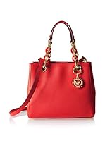 Michael Kors Bolso asa de mano Cynthia Ns Satchel (Rojo)