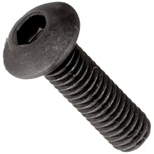 Class 12.9 Alloy Steel Socket Cap Screw, Black Oxide Finish, Button Head, Internal Hex Drive, Meets ISO 7380, 20mm Length, Fully Threaded, M5-0.8 Metric Fine Threads, Imported (Pack of 100)