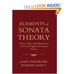 Elements of sonata theory: norms, types, and deformations in the late eighteenth-century sonata James Hepokoski, Warren Darcy