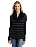 Velvet Women's Cashmere Ramona Turtleneck Sweater, Navy, Petite