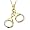 14k Yellow Gold Diamond Handcuffs Pendant (3/8 cttw, I-J Color, I2-I3 Clarity)