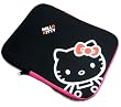 AUTH SANRIO HELLO KITTY LAPTOP MINI NOTEBOOK BAG BLACK 10"