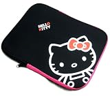 AUTH SANRIO HELLO KITTY LAPTOP MINI NOTEBOOK BAG BLACK 10