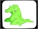 Decorated Mouse Pad with crying, sad, reptile, weeping, depressed, crocodile, unhappy...