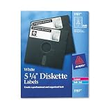 Avery 5197 5 1/4 Diskette Labels White For Laser Printer