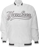 New York Yankees Fashion White Satin Jacket