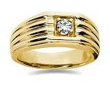 41MWwxYhXtL. SL160  0.25 CTW Mens Diamond Ring in 18K Yellow Gold