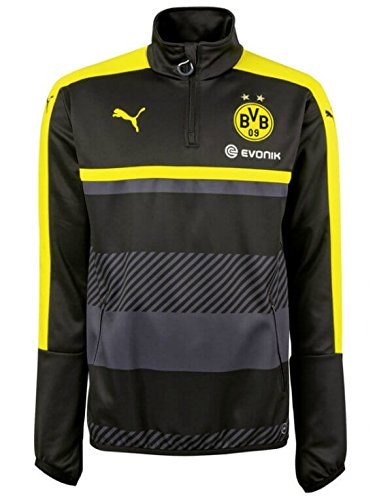2016-2017 Borussia Dortmund Puma Half Zip Training Top (Black)