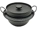Iwachu 410-720 Japanese Cast Iron Gohan Nabe Rice Cooker, Black
