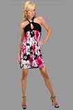 Big Floral Halter Dresses