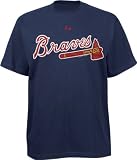 Atlanta Braves Youth Navy Wordmark Tee