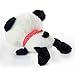 Leegoal Cute Love Heart Lying Plush Stuffed Panda Toy Pillow,Black White