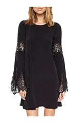 Shift Linen Lace Mini Dress 