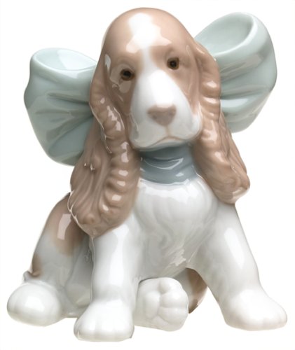 Nao Puppy Present Porcelain Figurine