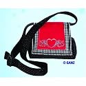 WEBKINZ PLUSH PET CARRIER HEART MESSENGER WITH FEATURE CODE