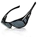 Duco Sunglasses For Men Over Glasses Sunglasses For Women Polarized Sunglasses 8953 (L Size Black/Grey)