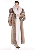 Crystal Fox Coat- White Fox Trim