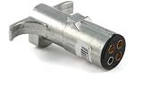 Curt Manufacturing I-6 4 Pole Die Cast Connector Trailer End, Bulk