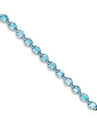 Sterling Silver Light Swiss Blue Topaz Bracelet
