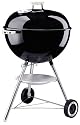 Weber 741001 22 1/2-Inch One-Touch Silver Kettle Grill, Black