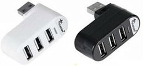 3 in 1 Computer Laptop Speed 180 Degrees Rotatable USB 2.0 Hubs R for Pc Computer Laptop Black