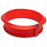 Lekue Silicone 9-Inch Springform Pan, White Ceramic Base