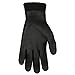 MCR Safety Gloves N9690FCL Ninja Ice Insulated Work Gloves 15-Gauge Black Nylon with Acrylic Terry Interior Fully Coated with HPT, Large, 1 Pair