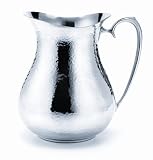 Ginkgo Hammered Pewter 2 Quart Beverage Pitcher