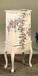 Floral Design Finish JEWELRY ARMOIRE On line