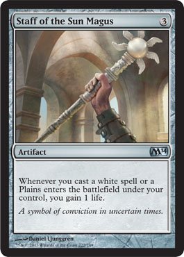Magic: the Gathering - Staff of the Sun Magus (222/249) - Magic 2014