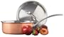 Calphalon Copper Triply 2-1/2-Quart Shallow Saucepan with Stainless Lid