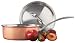 Calphalon Copper Triply 2-1/2-Quart Shallow Saucepan with Stainless Lid