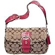 Coach Soho Signature Pocket Field Bag Tote 11862 Berry