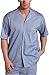 Nautica Men's Captains Herringbone Woven Short Sleeve Camp