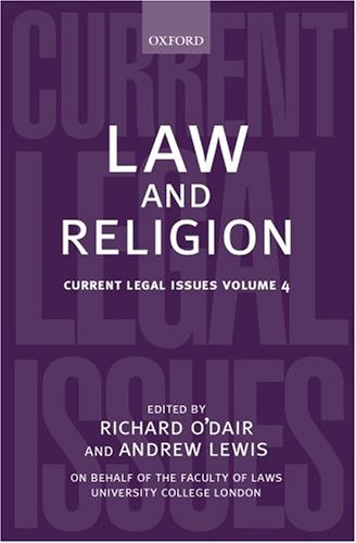 Law and Religion: Current Legal Issues Volume 4 (Current Legal Issues) under Canon Law in The Books Store