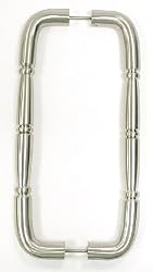 Top Knobs- Appliance 12 3/4 Back to Back Passage Door Pull in Brushed Satin Nickel