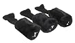 Golf Gifts & Gallery Black Faux Fur & Knit Headcovers
