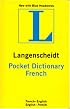Langenscheidt French Pocket Dictionary: French/English/English/French (Langenscheidt's Pocket Dictionaries)