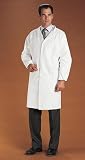 Disposable Tyvek Lab Coat; Knee length; five-snap front; full sleeves; Small; White