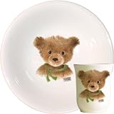 Gien Bears Gift Set, Tumbler And Cereal Bowl (Boy Or Girl)
