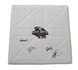 2001 Arizona Diamondbacks Team Autographed 2001 World Series Logo Full Size Base with 4 Signatures Total Including Notables: Matt Williams, Craig Counsell, Bob Melvin & Lyle Overbay! Proof Photo of the D-Backs Signing for Us.
