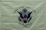 3'x5' Nylon Coast Guard Flag -Indoor With Pole Hem & Gold Fringe