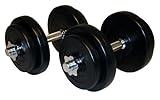 20KG SPINLOCK WEIGHT TRAINING DUMBBELL SET BAR PLATE GYM BARBELLS KIT