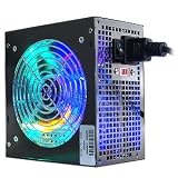 Powork 600-Watt 20+4 Pin ATX LED Power Supply w/SATA (Black)