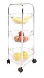 3 Tier Chrome Plated Storage Trolley