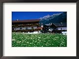 Building in Countryside, Innsbruck, Austria Framed Photographic Poster Print by Chris Mellor, 21x17