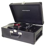 Crosley CR49 Traveler Portable Turntable, Black